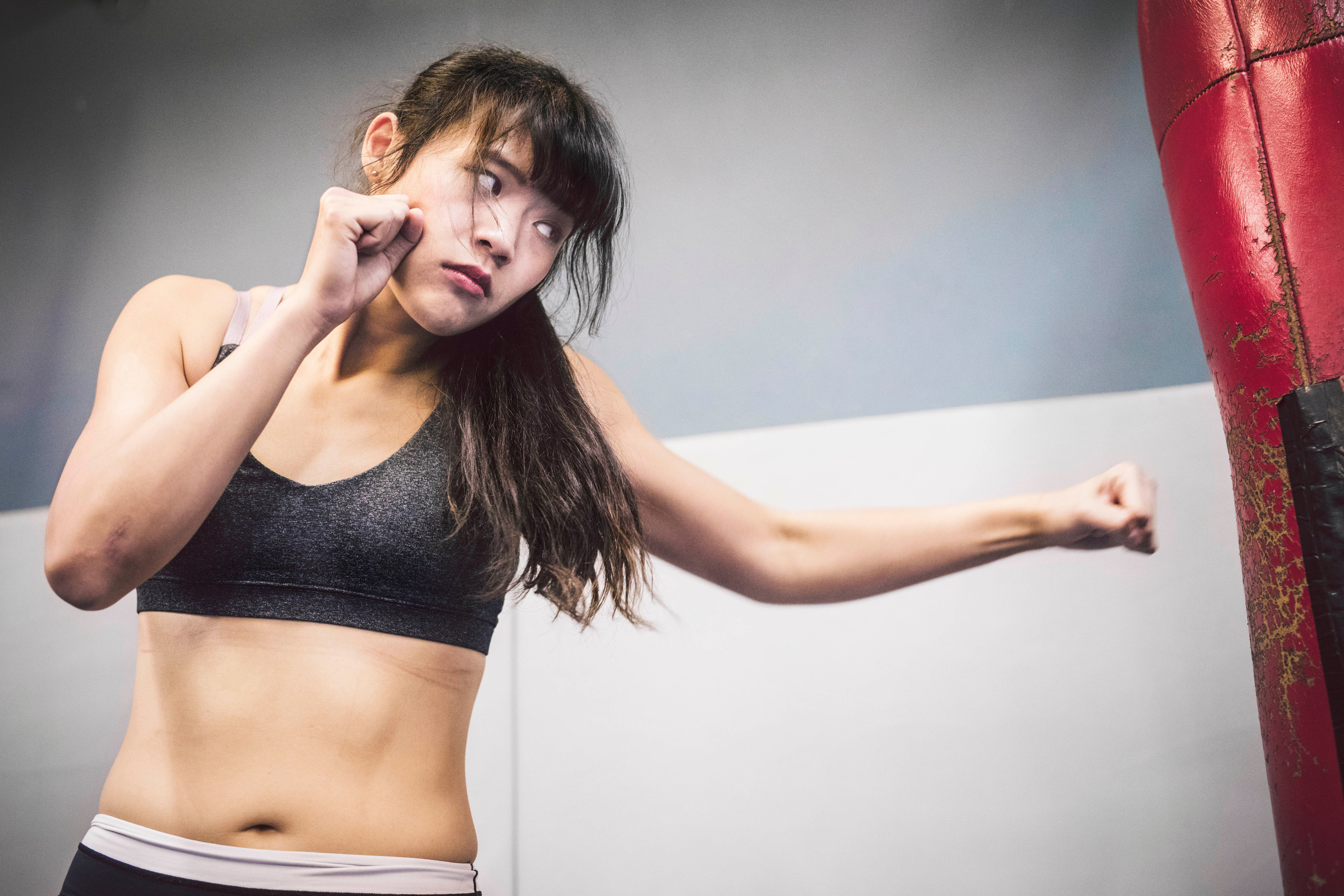 Woman Practicing Martial Arts